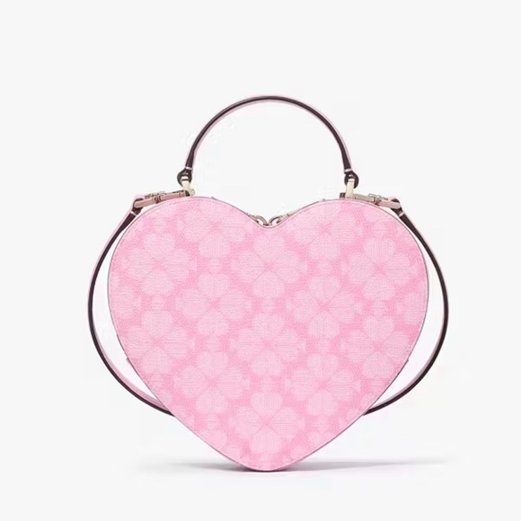 Kate Spade Love Shack Spade Flower Heart Crossbody Parisian Rose - Picture 12 of 14